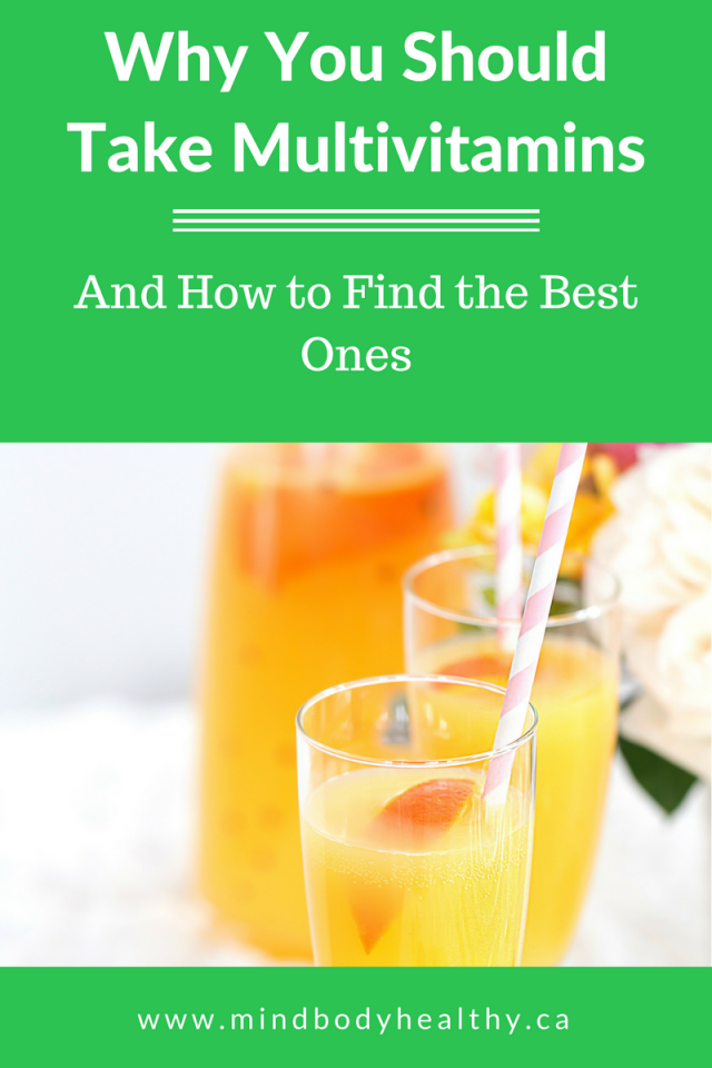 Why You Should Take Multivitamins Mind Body Healthy Holistic Nutrition